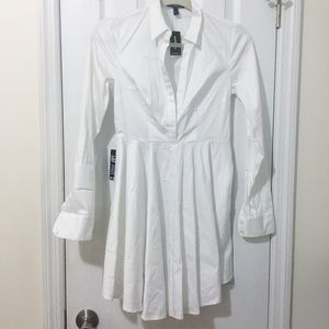 New w/ tags — Express white work dress